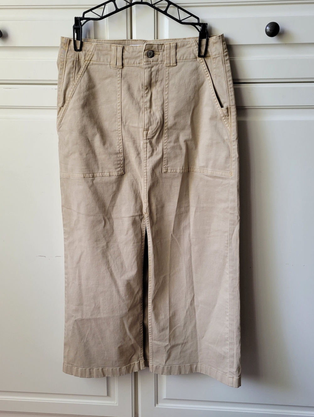 Pistola Alice Midi Skirt Khaki Stretch 28